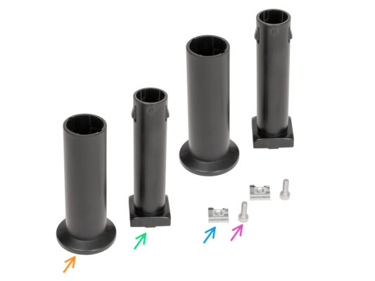 Version B: Assembling the spool holder: parts preparation