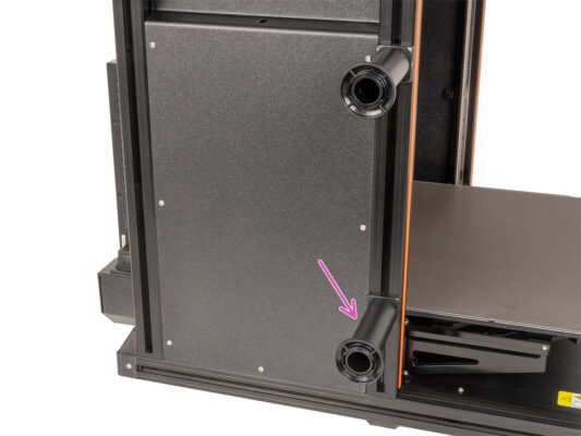 Version B: Mounting the spool holder assembly