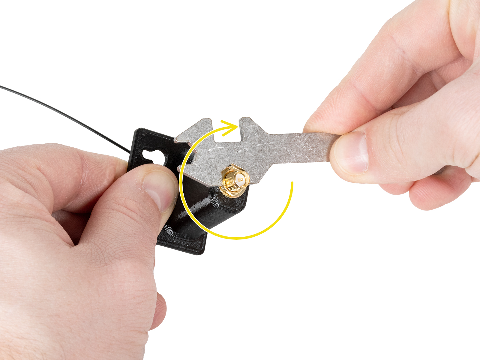 Installing the Wi-Fi antenna: antenna preparing