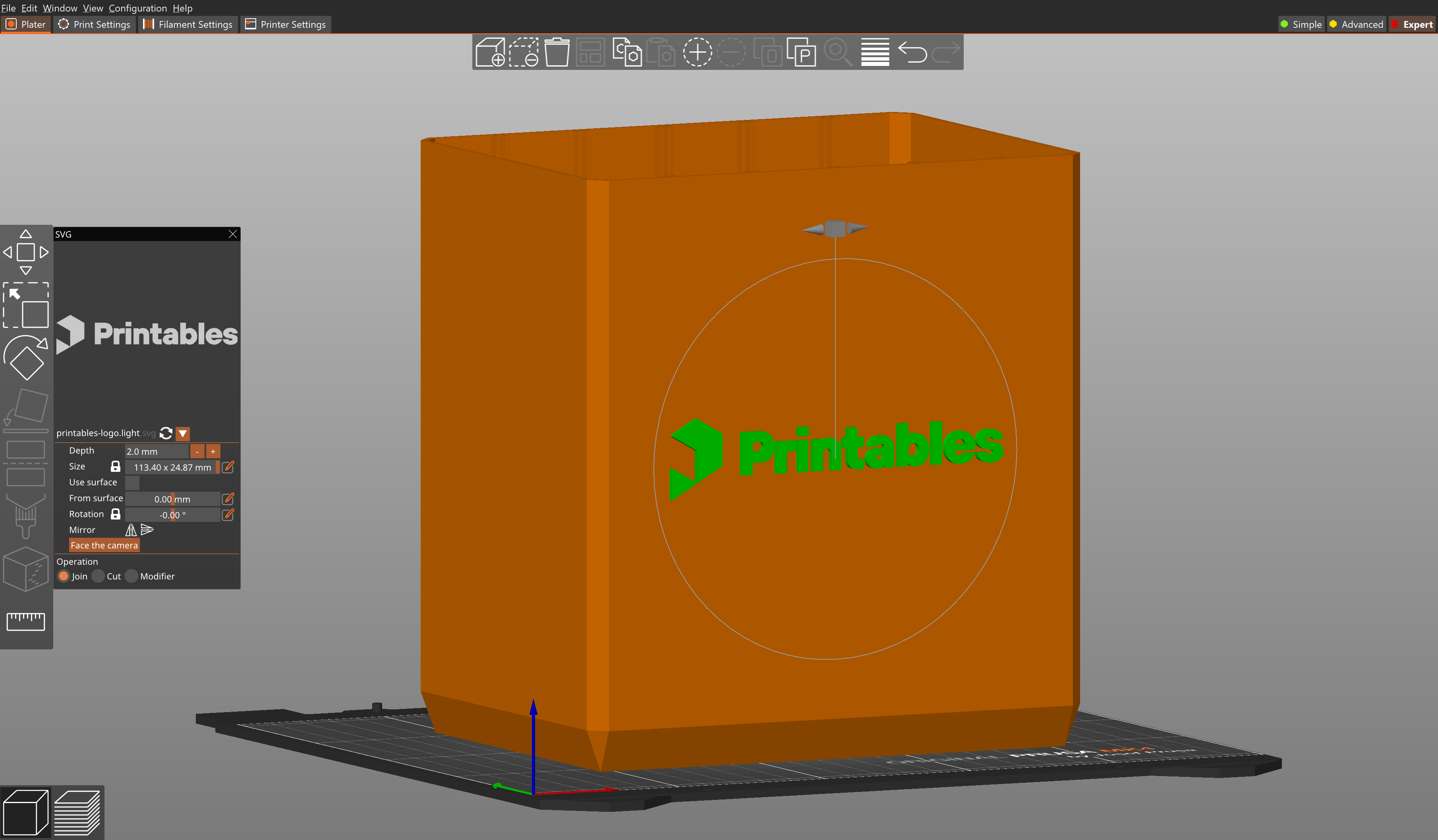SVG embossing tool | Prusa Knowledge Base