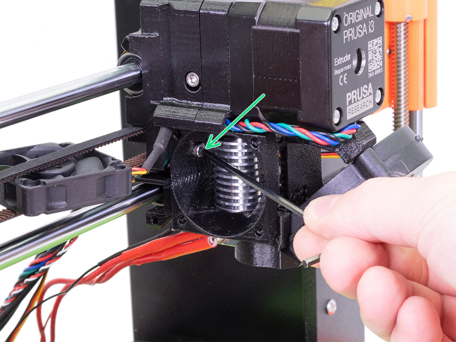 Reassembly of the extruder