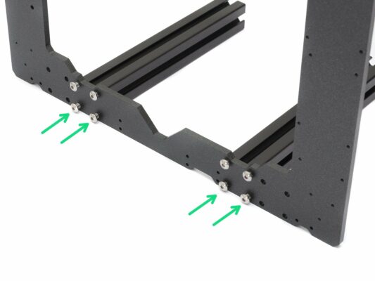 YZ frame - mounting the longer extrusions