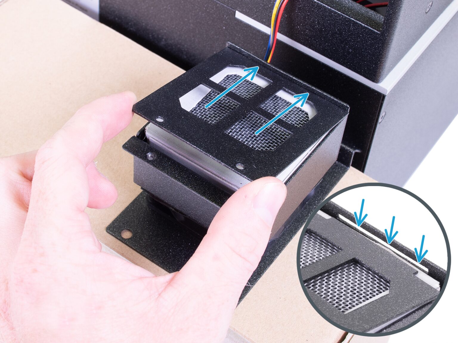 How to replace a filter (SL1/SL1S) Prusa Knowledge Base