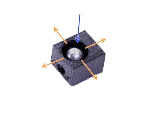 Steel ball assembly