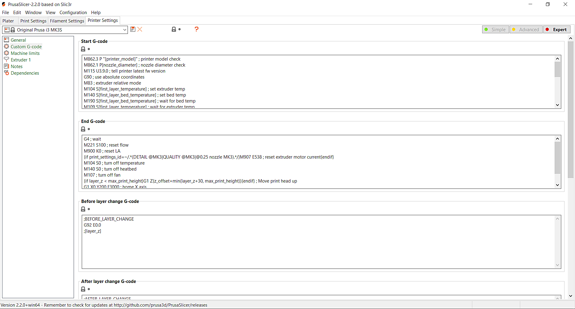 Suppress/Disable default start gcode · Issue #2420 · prusa3d