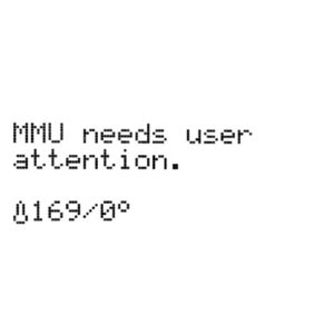 MMU needs user attention