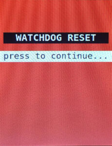 Watchdog reset MINI | Prusa Knowledge Base