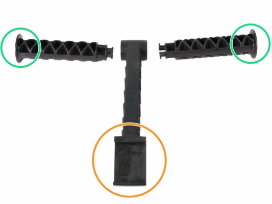 Montaje del soporte de bobinas doble (parte 1)