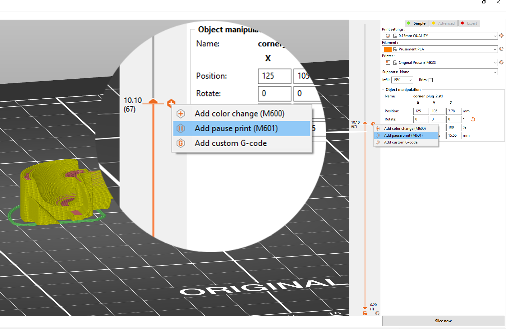 Custom Start GCode not adding values to S