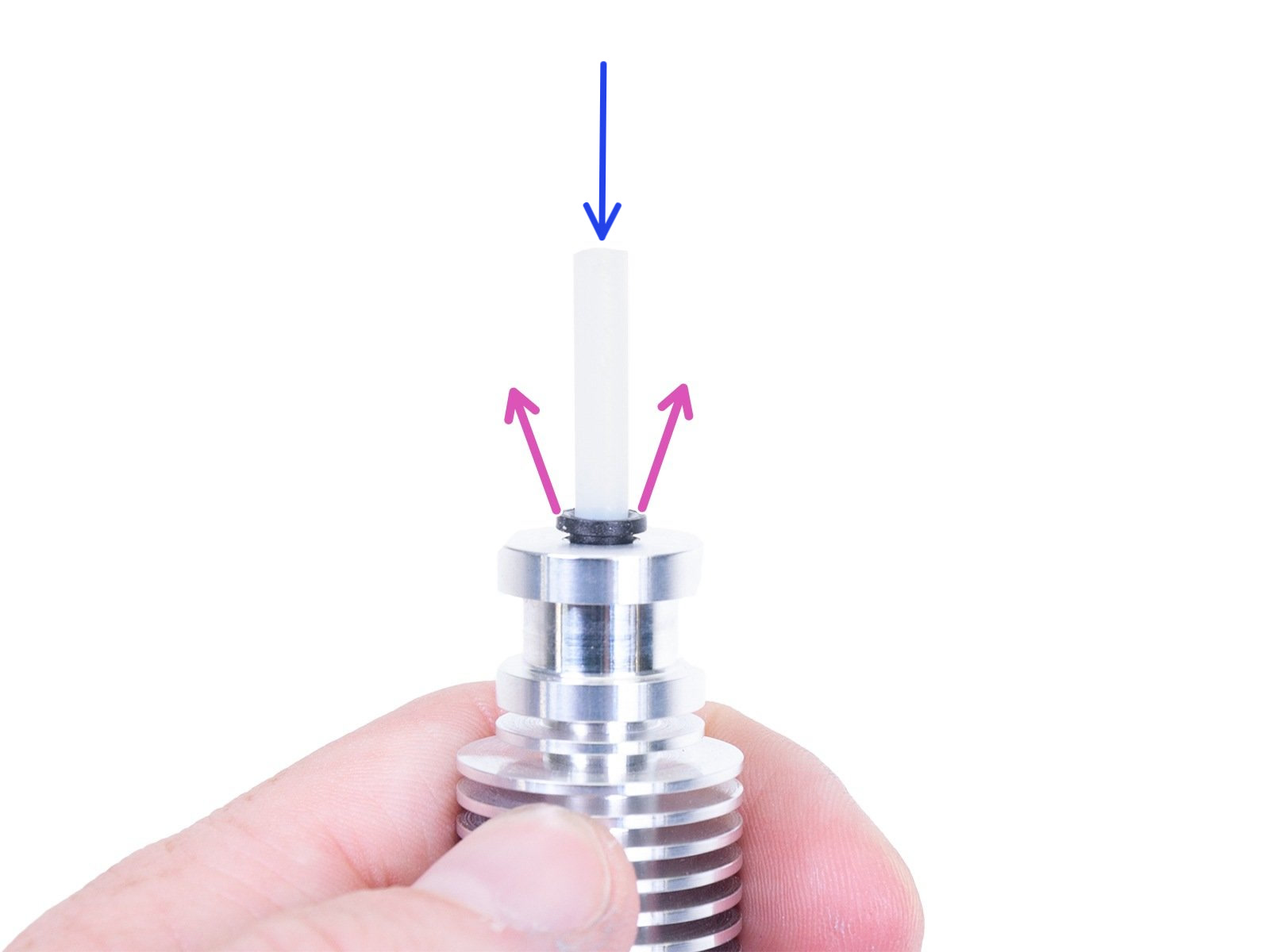 Assemblage du tube PTFE