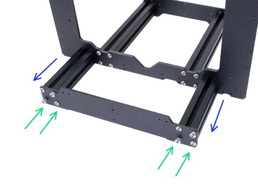Y-axis: rear plate assembly