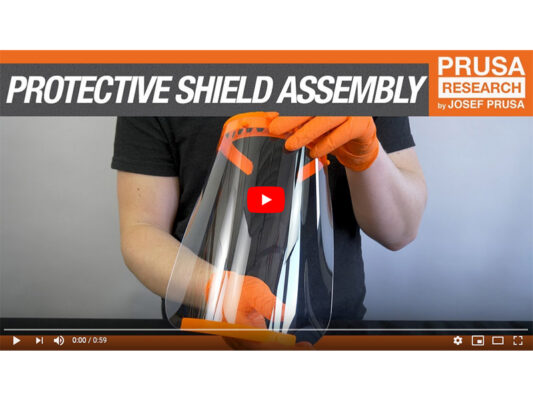 Video guide - the face shield assembly