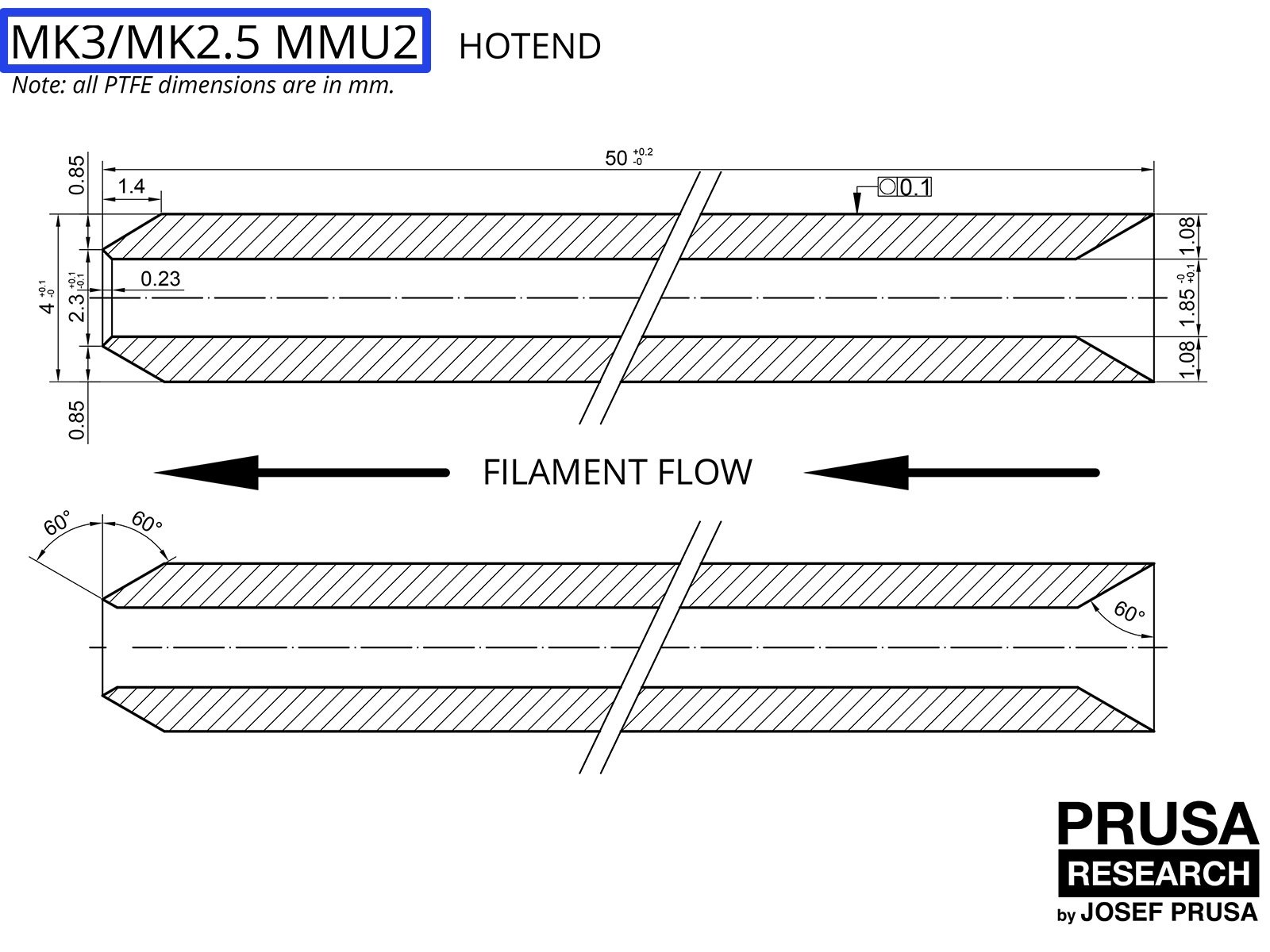 OBSOLETE: PTFE for the MK3/MK2.5 MMU2 (part 1)