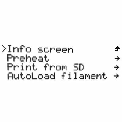LCD menu (Original Prusa i3) | Prusa Knowledge Base