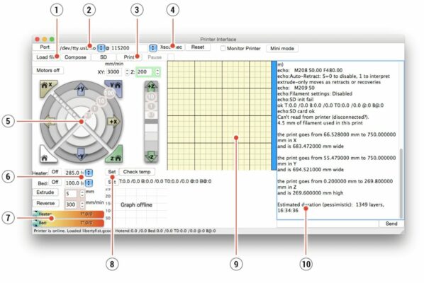 Protura Usb Encoder Interface Pronterface and câble USB | Prusa Knowledge Base