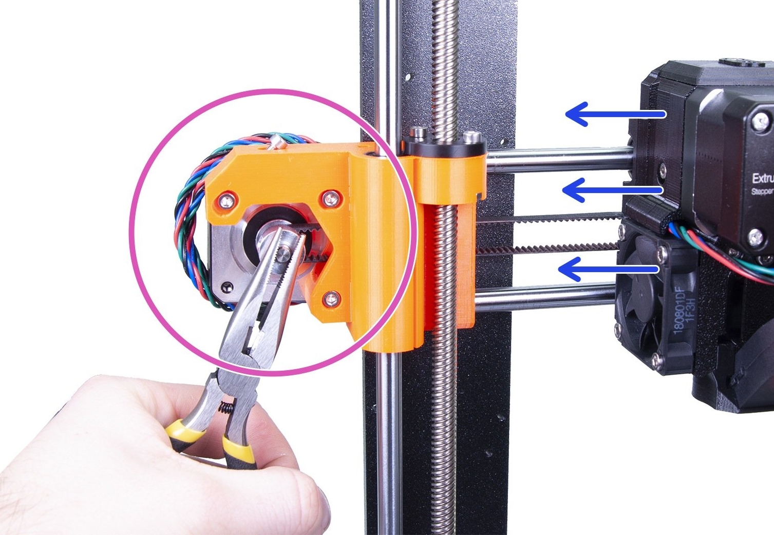 Regolazione della tensione della cinghia (MK3/MK3S/MK3S+/MK3.5/MK4