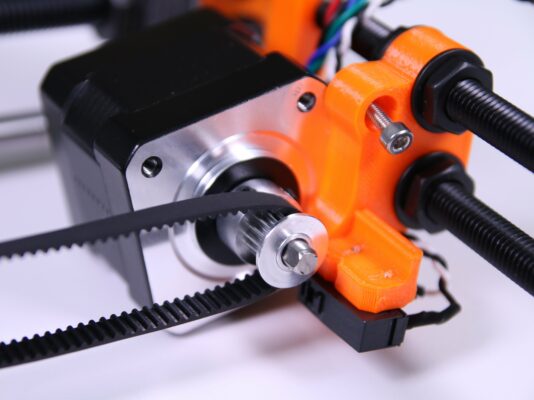 The Y-axis belt placement