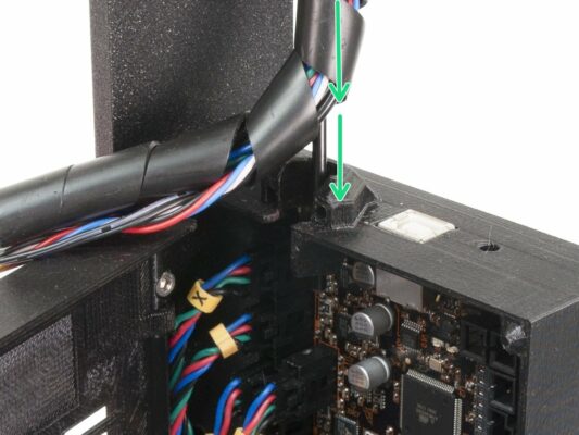Connecting the extruder cable bundle (part 2)