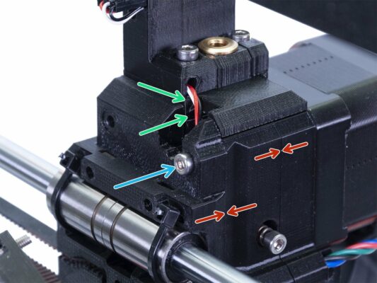Befestigen des IR-Filament-Sensors