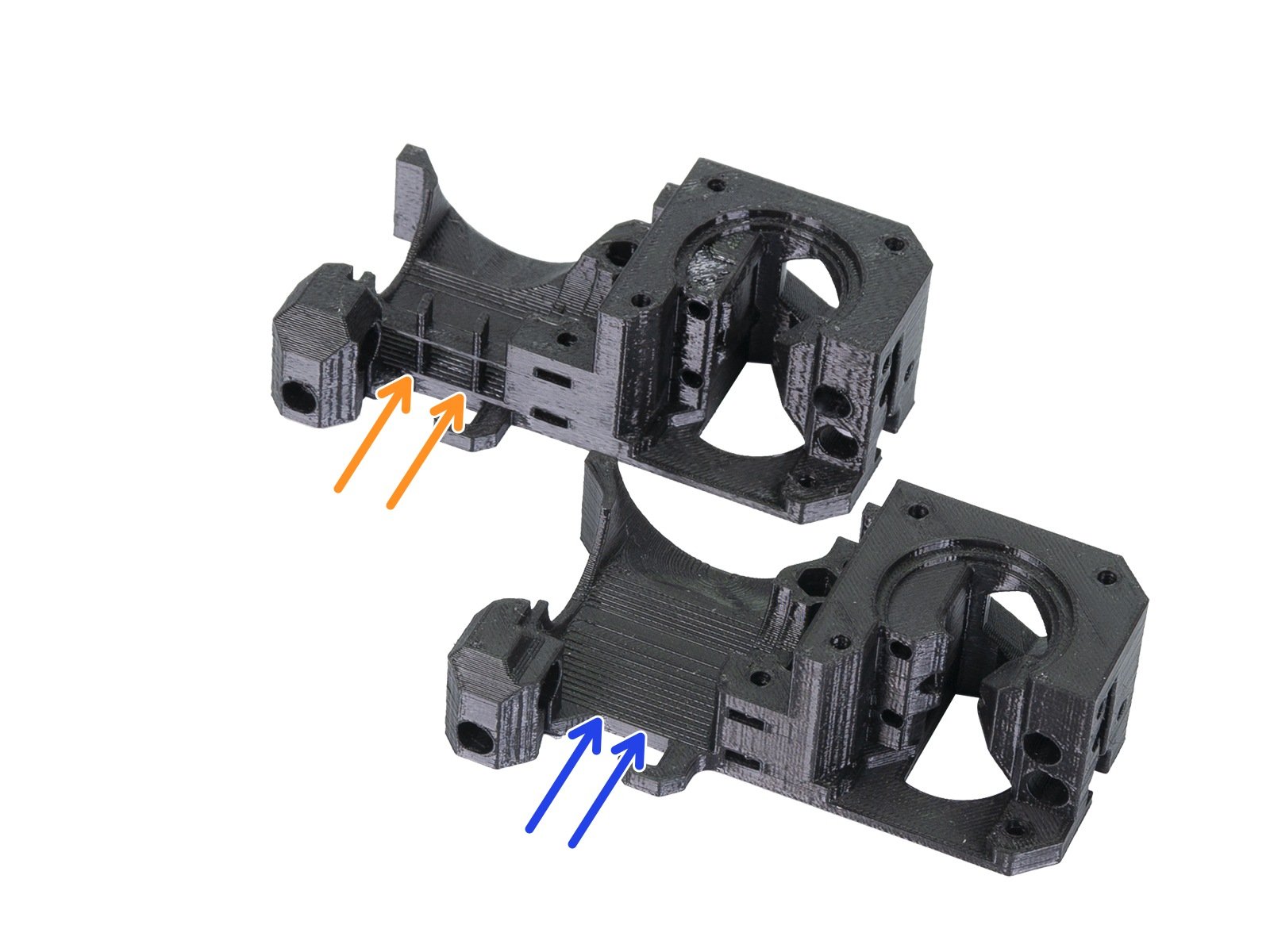 New printed parts - extruder body