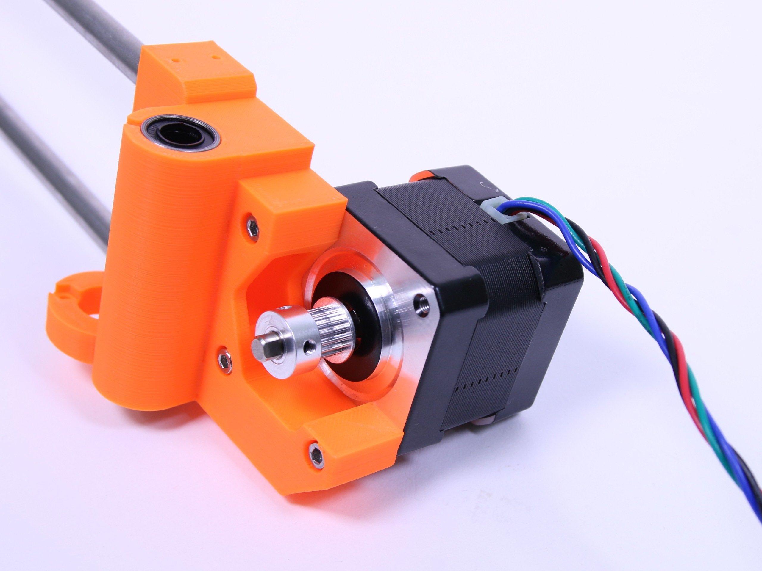 Assemble the X-motor pulley