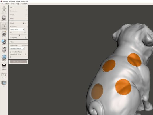 Selecting the dalmatin dots