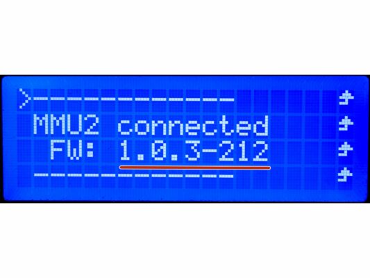 Actualizando el firmware a la última versión (MMU2)