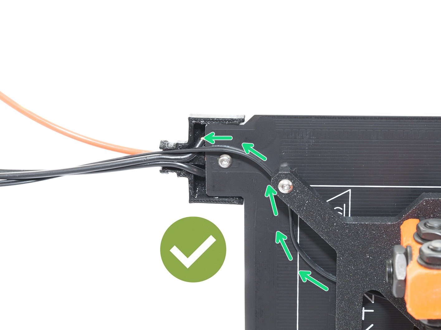 Assemble the heatbed cable cover