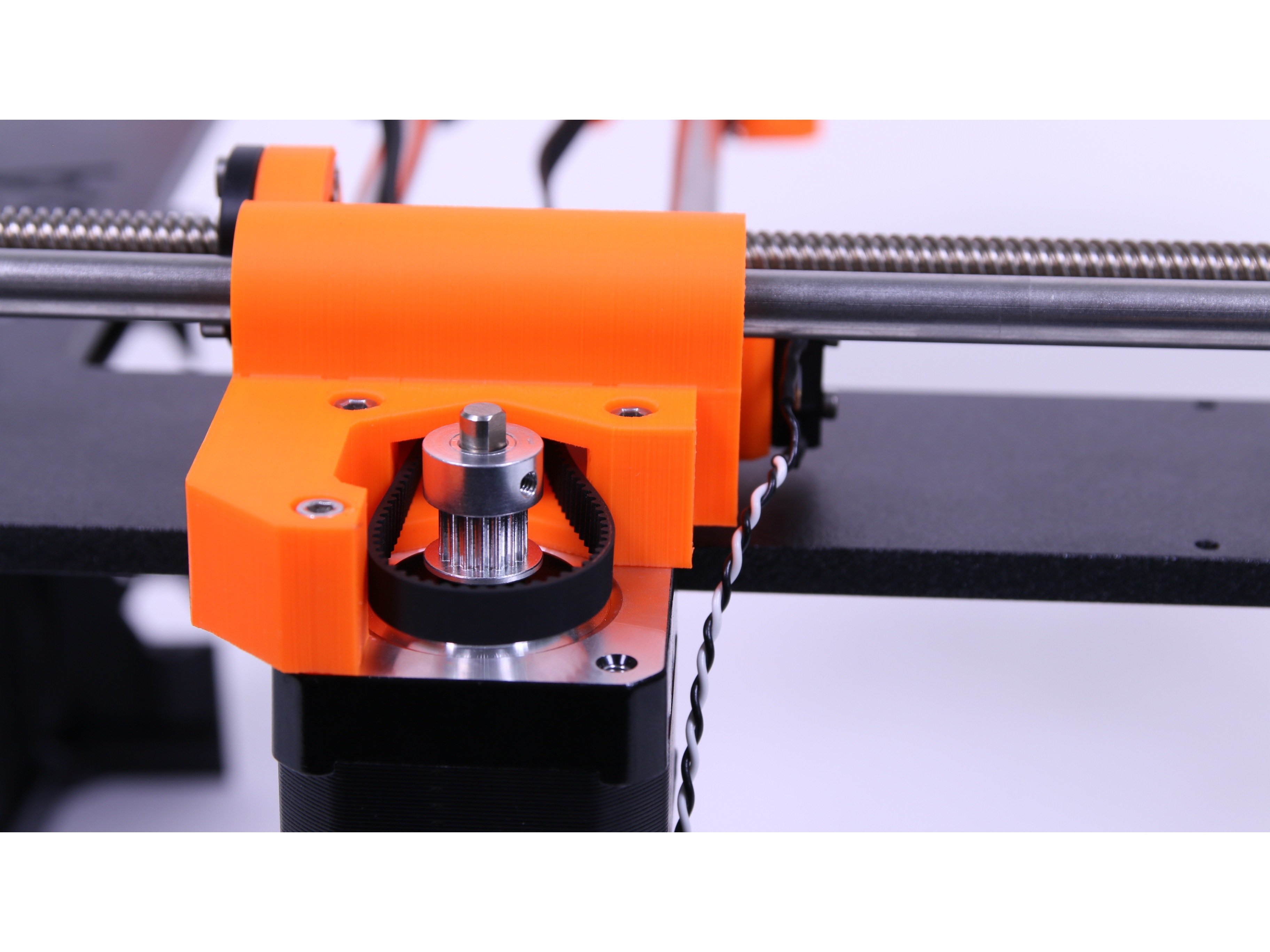 X-axis belt motor guide
