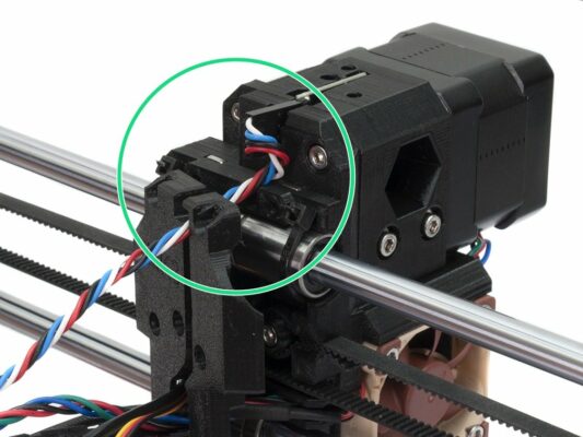 Adjusting the filament sensor cable