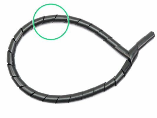 Textile sleeve vs spiral wrap
