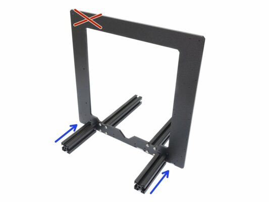 YZ frame - mounting the shorter extrusions