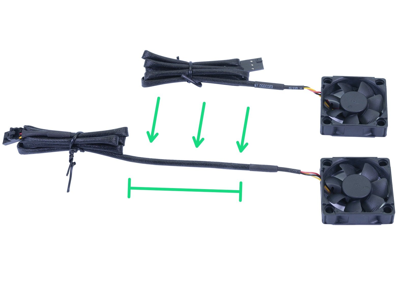 Hotend fan cable adjustment