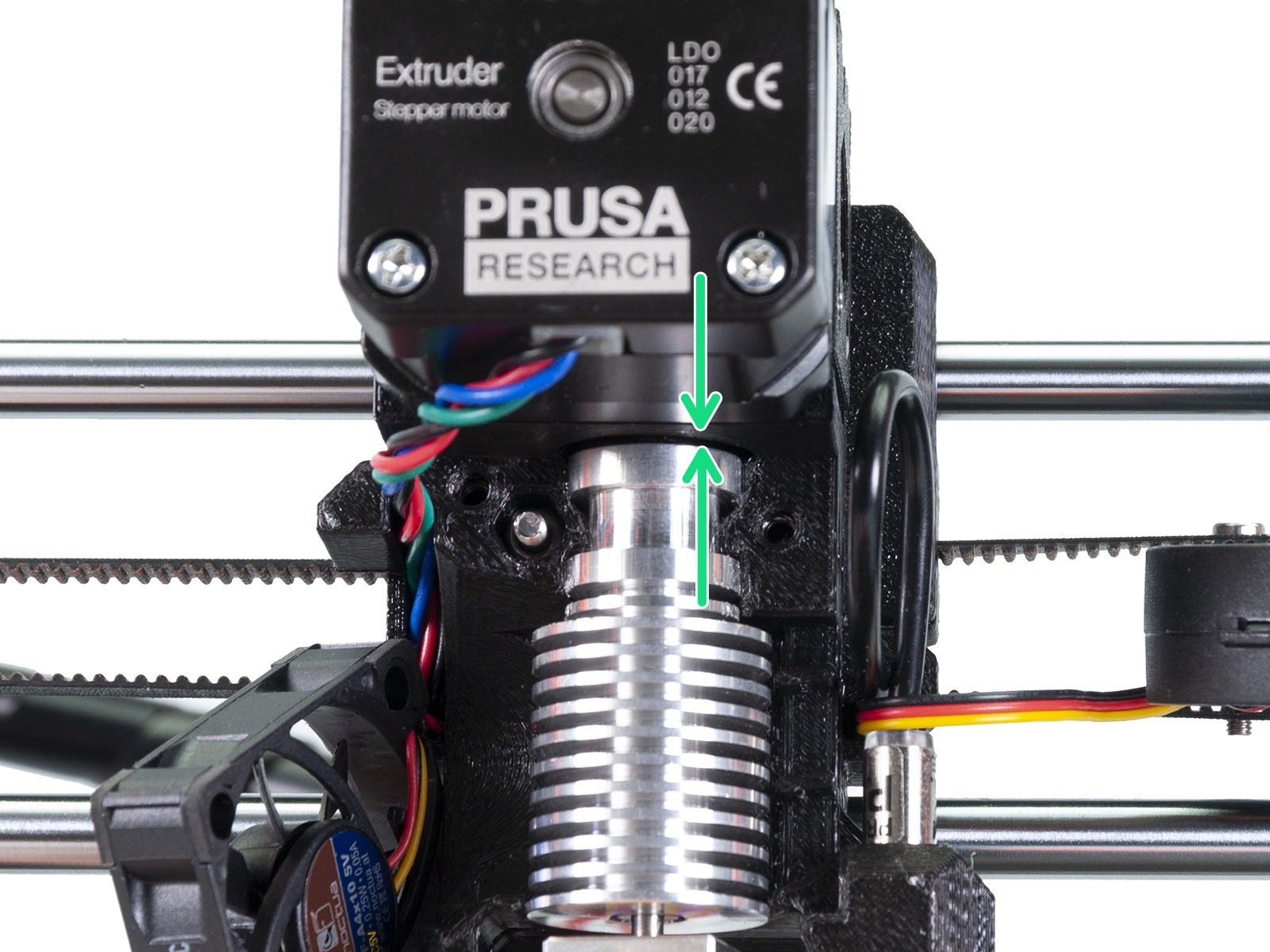 Partial disassembly of the extruder