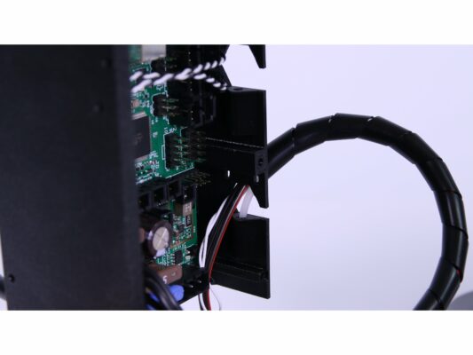 Heatbed and extruder cables guide