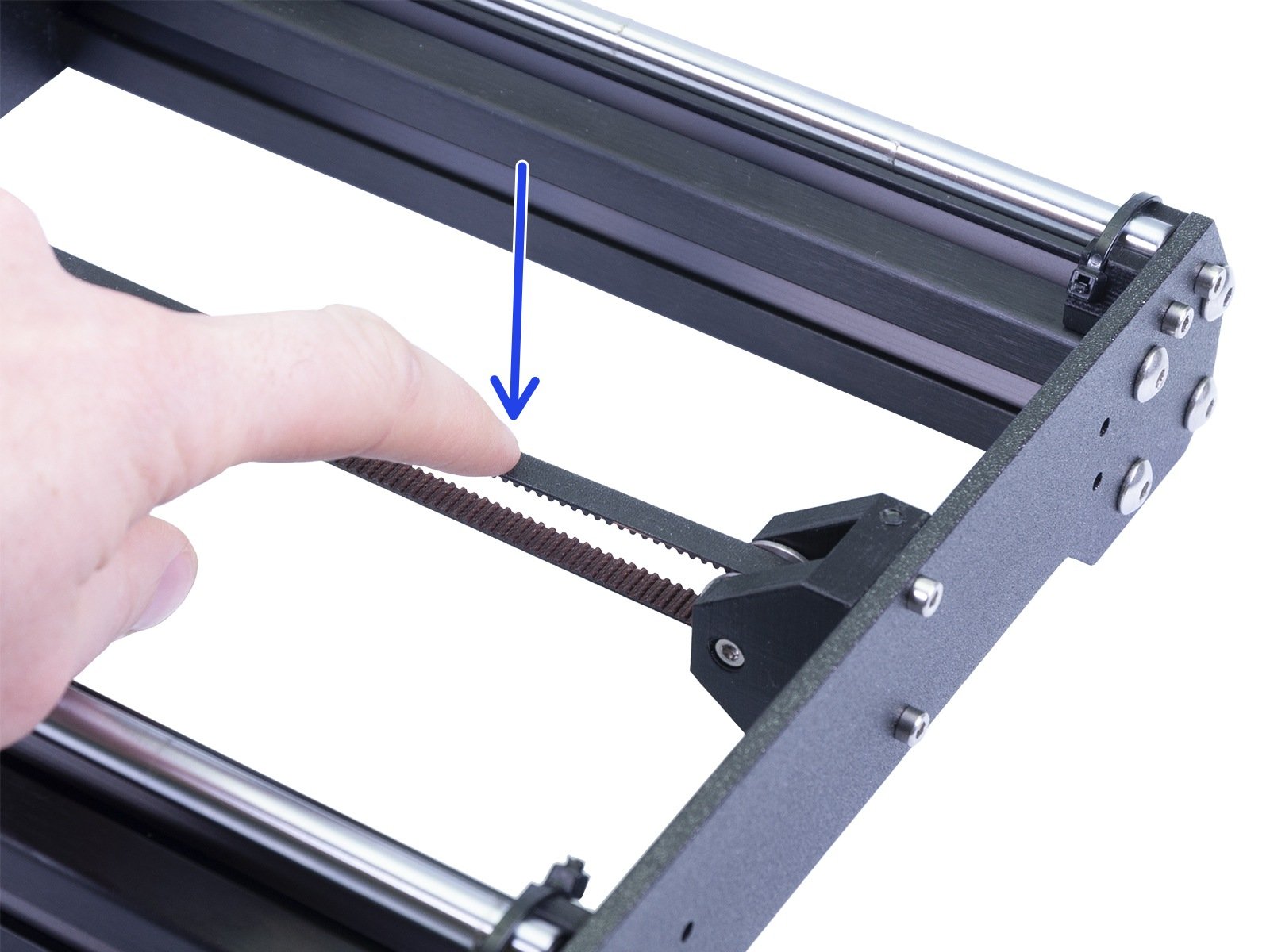 Tensioning the Y-axis belt